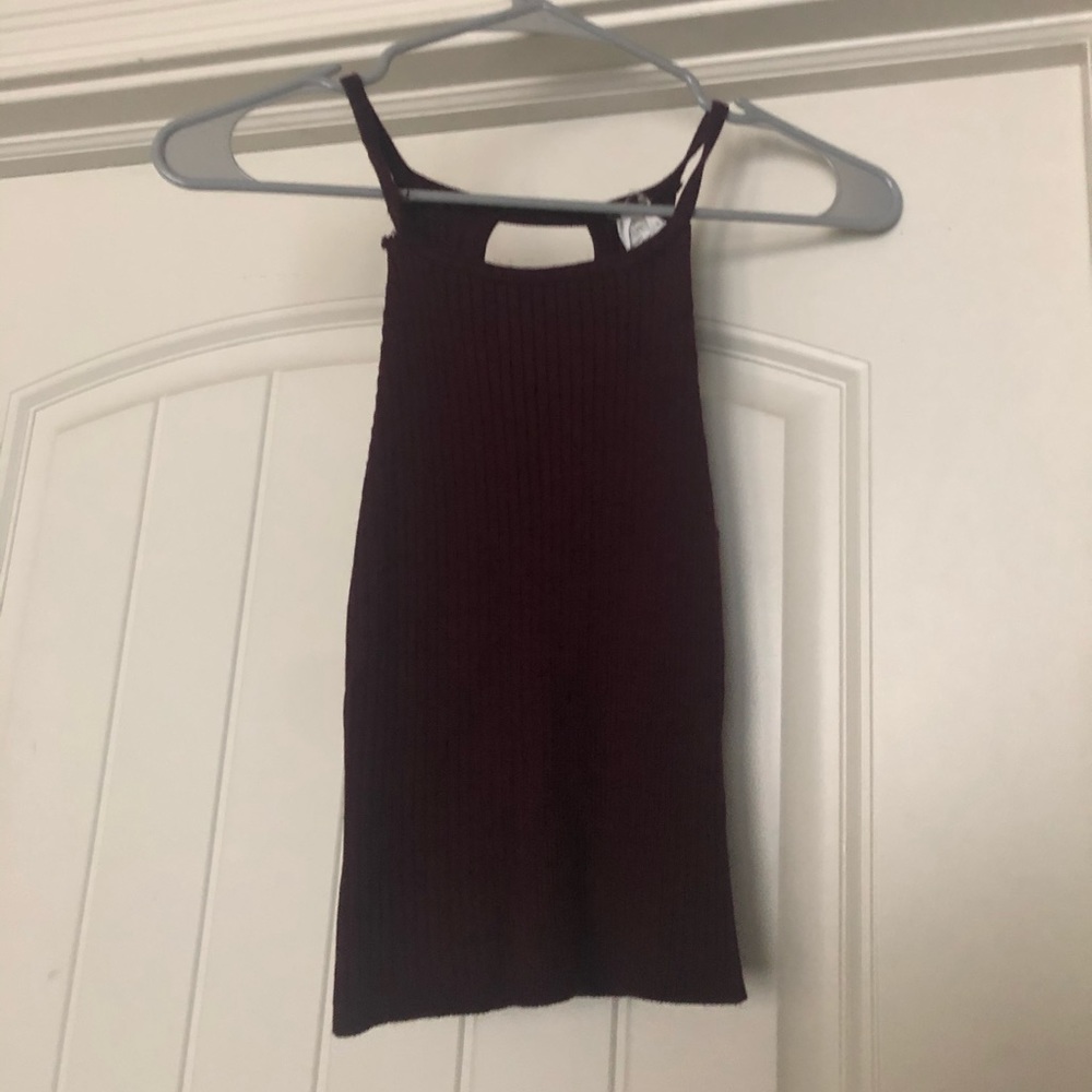 Maroon Halter Tanktop